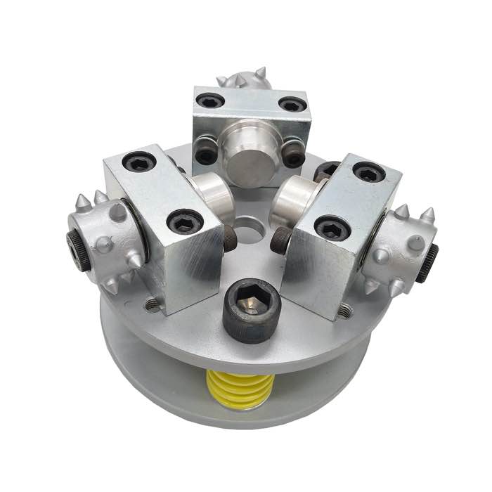 5''/125mm Bush Hammer Plate with 3 Rollers for Litchi Surface (JOY-BHP-5BH1)