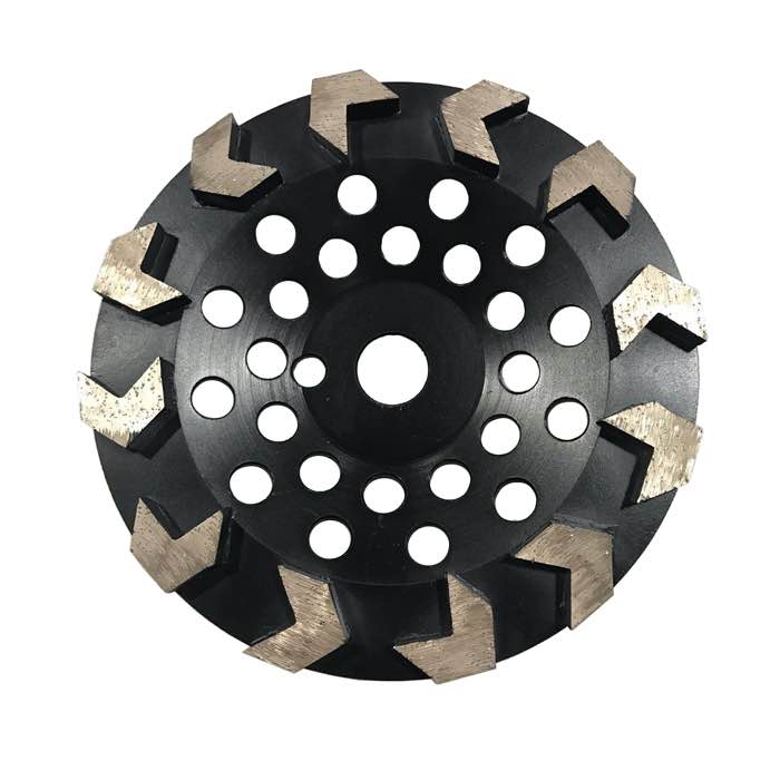 7''/180mm Diamond Grinding Cup Wheels with 12 Arrow Segments (JOY-CW-A12) - image 2