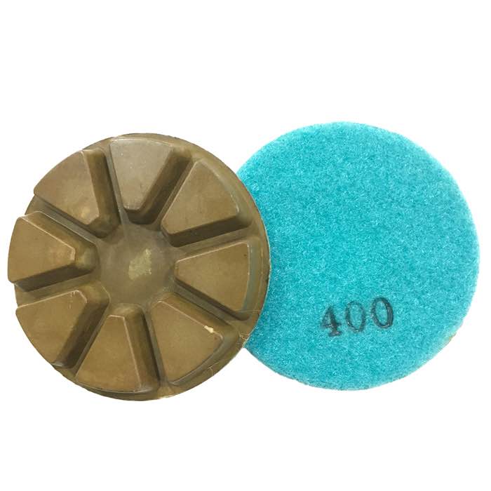 8 Triangles Diamond Resin Floor Polishing Pads (JOY-RFP-03) - image 2