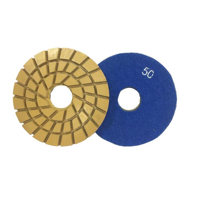 5''/125mm Spiral Diamond Resin Polishing Pads (JOY-RFP-S2)