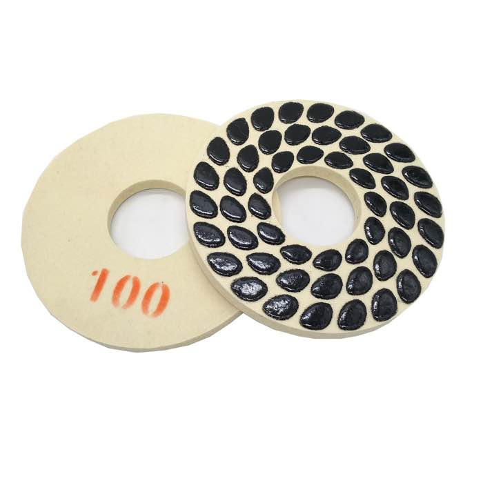 Dry Polishing Wool Pads for Concrete Floor (JOY-RFP-W1) - image 2