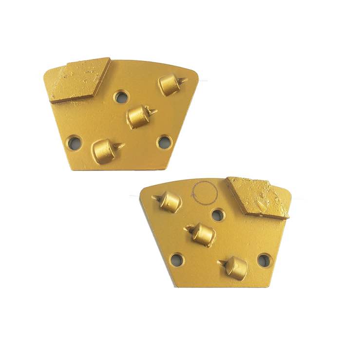 Triple PCD Diamond Trapezoid Grinding Disc with Single Segment  (JOY-TP-PCD3RH1)